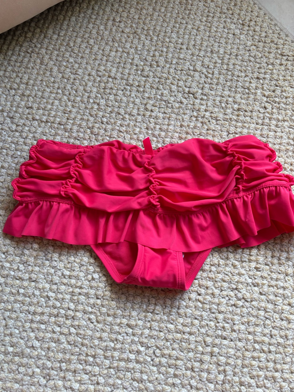 Betsey Johnson Pink Ruffle Bikini Bottom